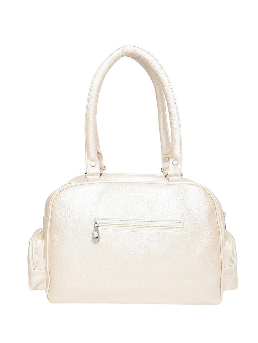 cream leatherette (pu) handbag - 16970981 - Zoom Image - 2