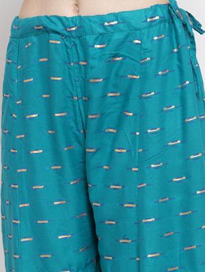 printed flared palazzo - 16971239 - Standard Image - 5