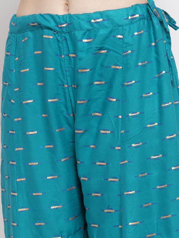 printed flared palazzo - 16971239 - Zoom Image - 5