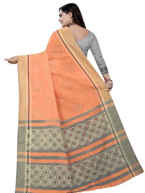 embellished bordered saree with blouse - 16971257 - Standard Image - 2