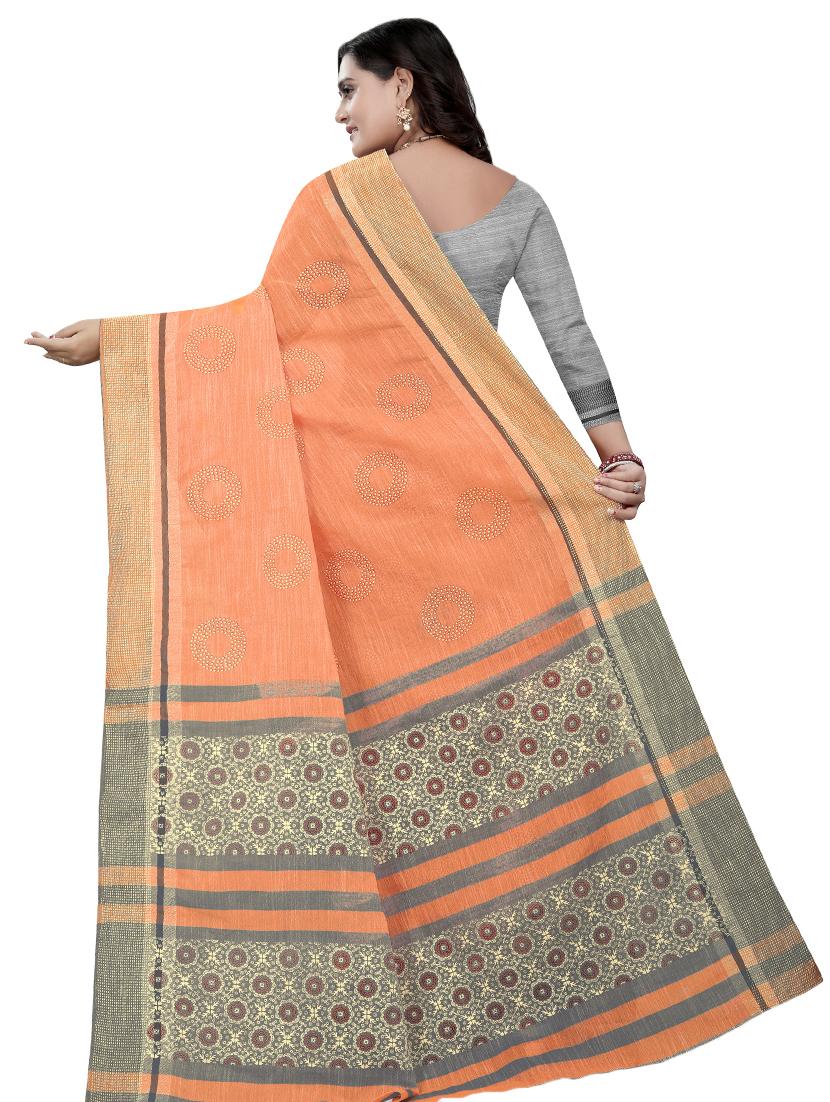 embellished bordered saree with blouse - 16971257 - Zoom Image - 2