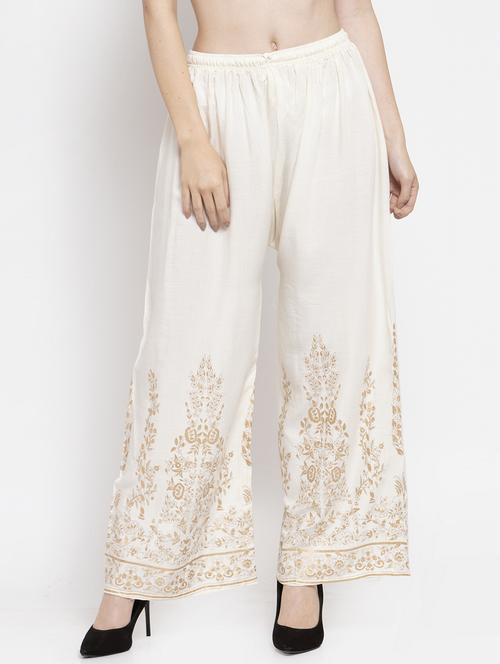 printed hem palazzo - 16971294 - Very Small Image - 1