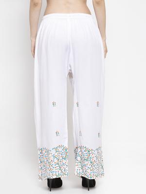 printed hem straight palazzo - 16971305 - Standard Image - 3