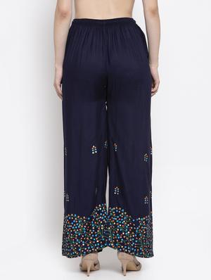 printed hem straight palazzo - 16971306 - Standard Image - 3