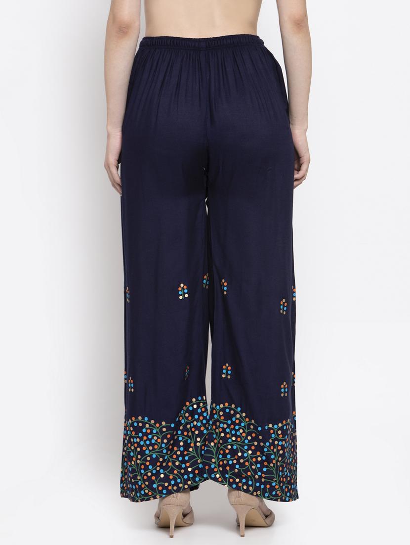 printed hem straight palazzo - 16971306 - Zoom Image - 3