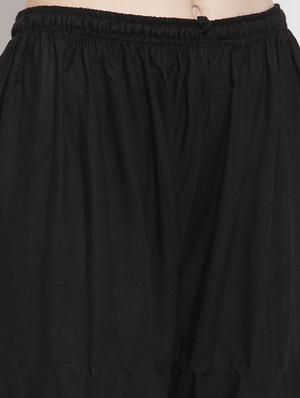 printed hem flared palazzo - 16971309 - Standard Image - 5