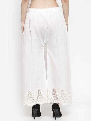 laced hem straight palazzo - 16971312 - Standard Image - 3