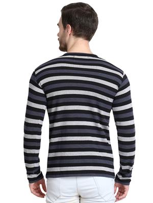 grey striped t-shirt - 16971623 - Standard Image - 3