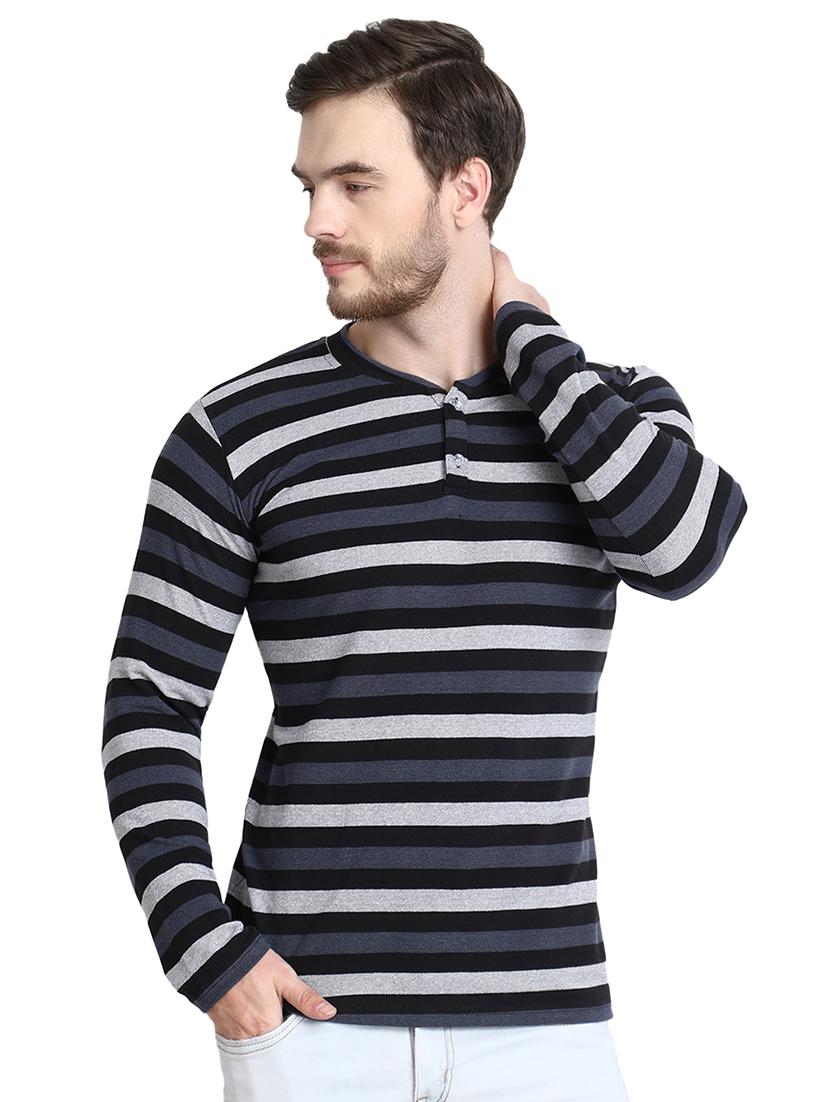 grey striped t-shirt - 16971623 - Zoom Image - 1