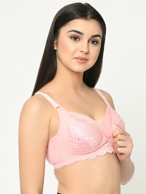 pink lace maternitynursing bra - 16971689 - Standard Image - 2