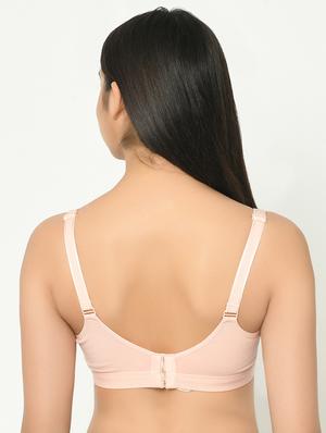 peach cotton maternitynursing bra - 16971691 - Standard Image - 3