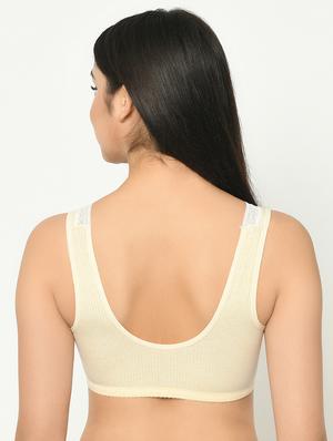 beige cotton maternitynursing bra - 16971698 - Standard Image - 3
