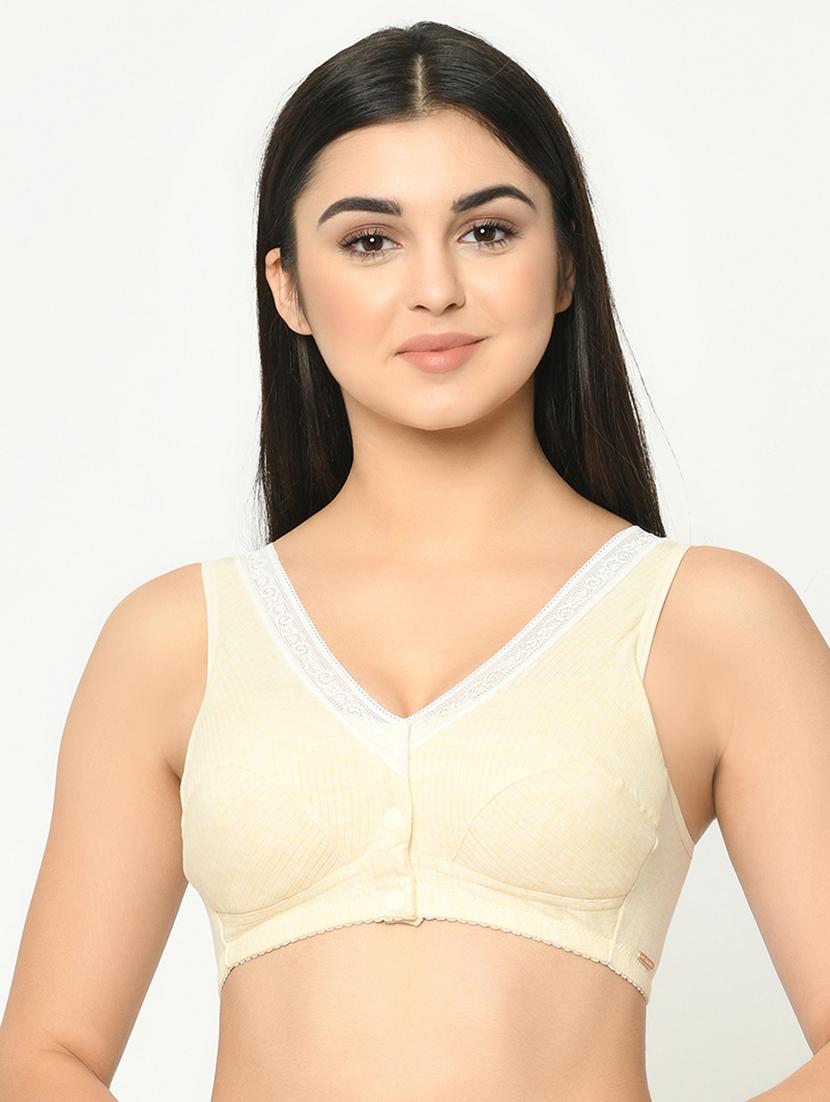 beige cotton maternitynursing bra - 16971698 - Zoom Image - 1