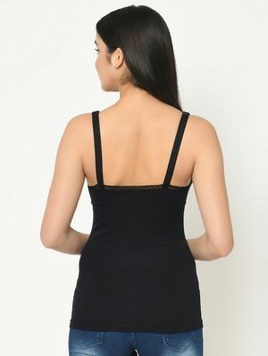 black nylon camisole - 16972010 - Standard Image - 3