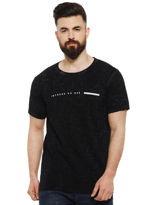 black all over print t-shirt - 16972035 - Standard Image - 1