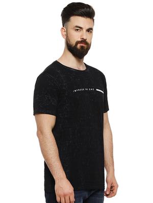 black all over print t-shirt - 16972035 - Standard Image - 2