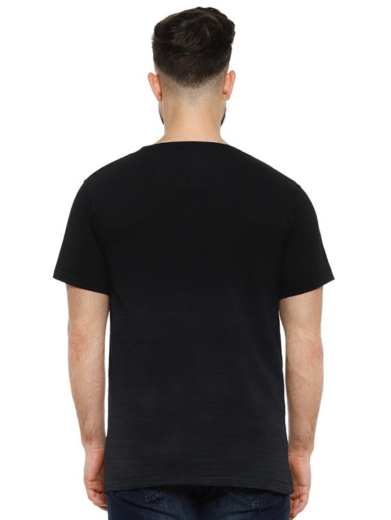 black typographic chest print t-shirt - 16972036 - Zoom Image - 3