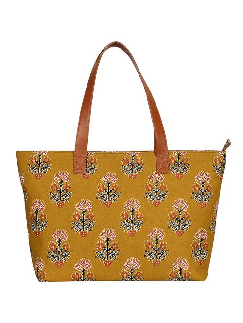 brown canvas regular handbag - 16972147 - Standard Image - 1