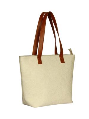 white canvas regular handbag - 16972150 - Standard Image - 4