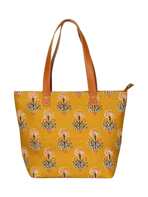 brown canvas regular handbag - 16972161 - Standard Image - 1
