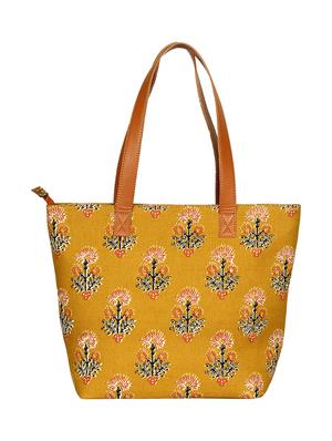 brown canvas regular handbag - 16972161 - Standard Image - 2