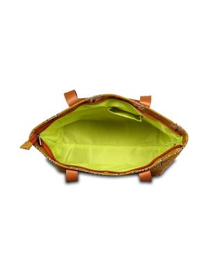 brown canvas regular handbag - 16972161 - Standard Image - 3