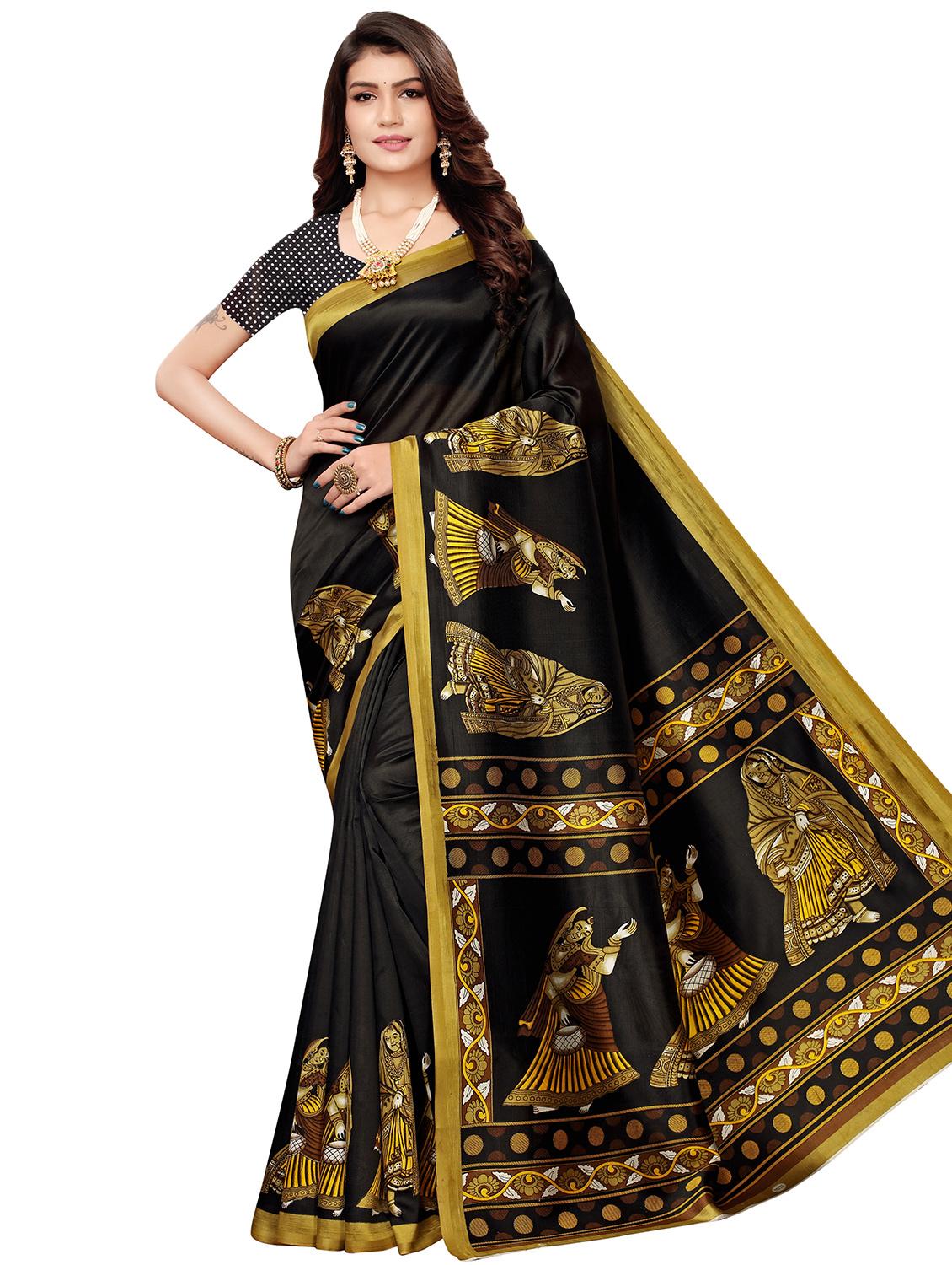 conversational banarasi saree with blouse - 16972656 - Zoom Image - 1