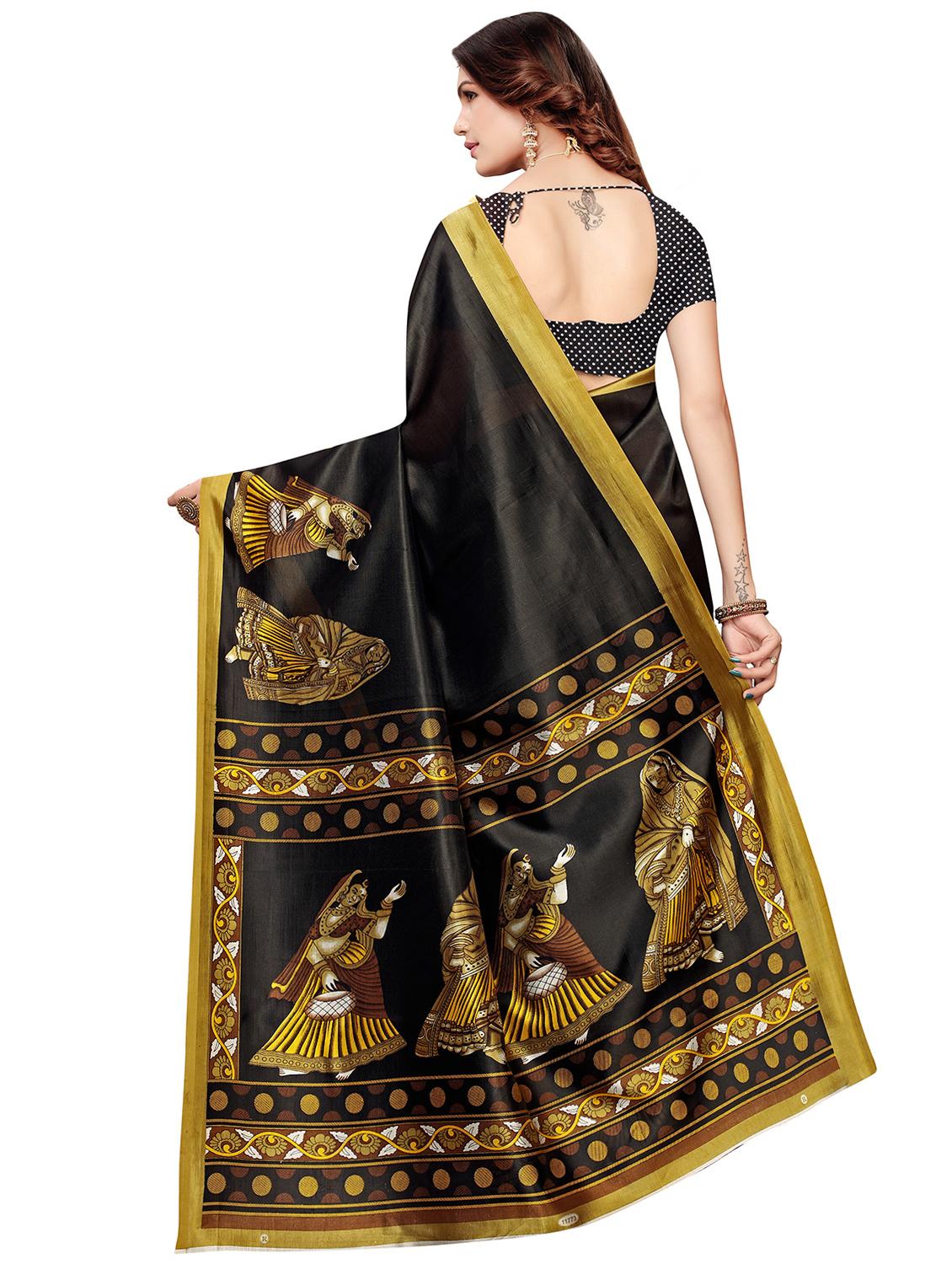conversational banarasi saree with blouse - 16972656 - Zoom Image - 2