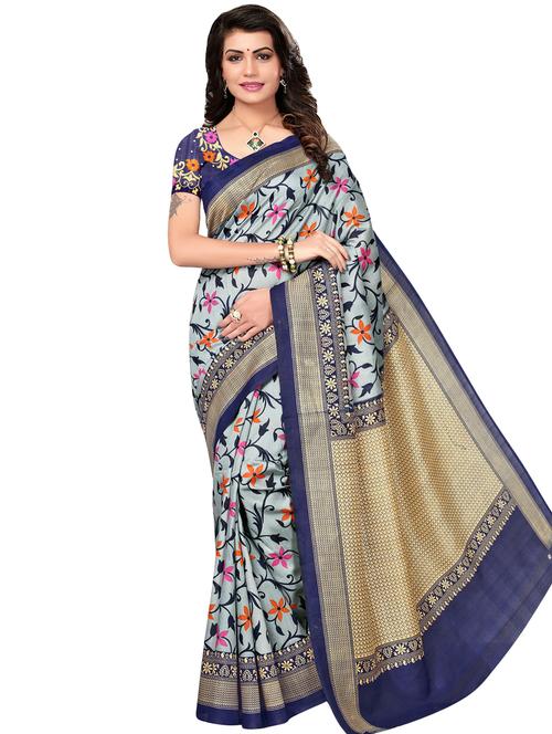 floral banarasi saree with blouse - 16972691 - Standard Image - 1