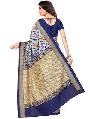 floral banarasi saree with blouse - 16972691 - Standard Image - 2