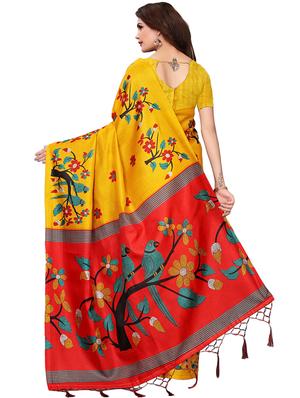 floral banarasi saree with blouse - 16972767 - Standard Image - 2