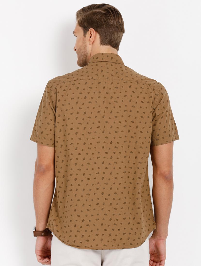 brown printed casual shirt - 16973161 - Zoom Image - 3