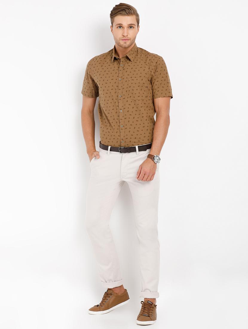 brown printed casual shirt - 16973161 - Zoom Image - 4