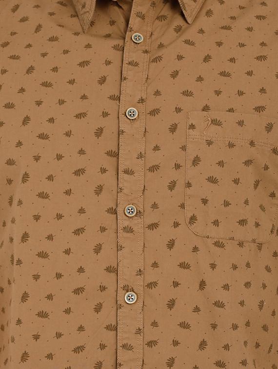 brown printed casual shirt - 16973161 - Zoom Image - 5