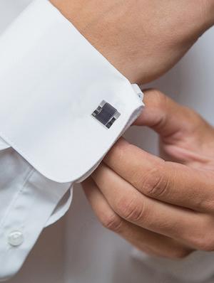 purple metal cufflinks - 16973333 - Standard Image - 3