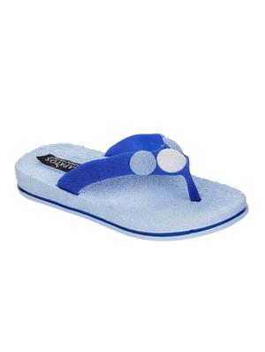 blue rubber slippers flip flops - 16973737 - Standard Image - 2