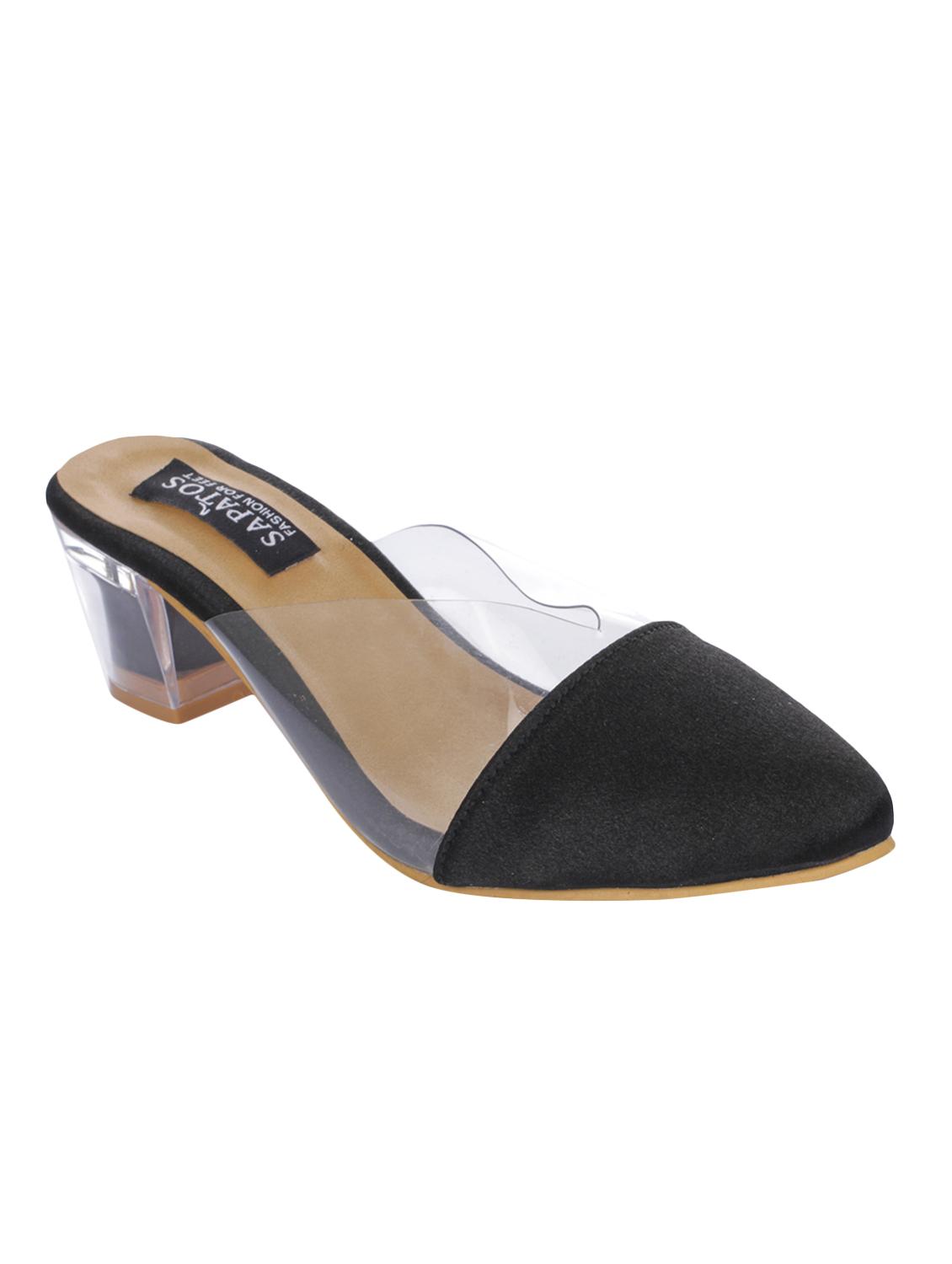 black suede slip on sandals - 16973752 - Zoom Image - 1
