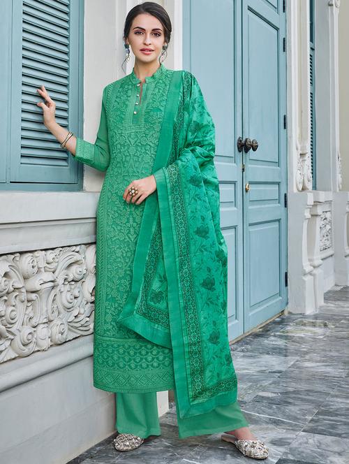 embroidered suit set - 16973880 - Standard Image - 1