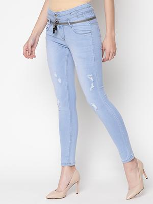 mid rise distressed jeans - 16973909 - Standard Image - 2