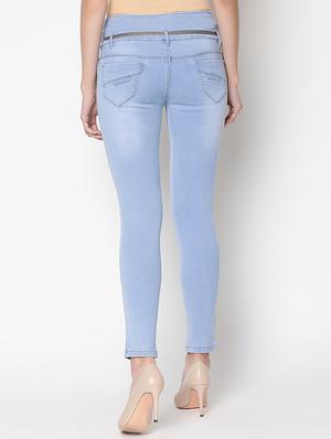 mid rise distressed jeans - 16973909 - Standard Image - 3