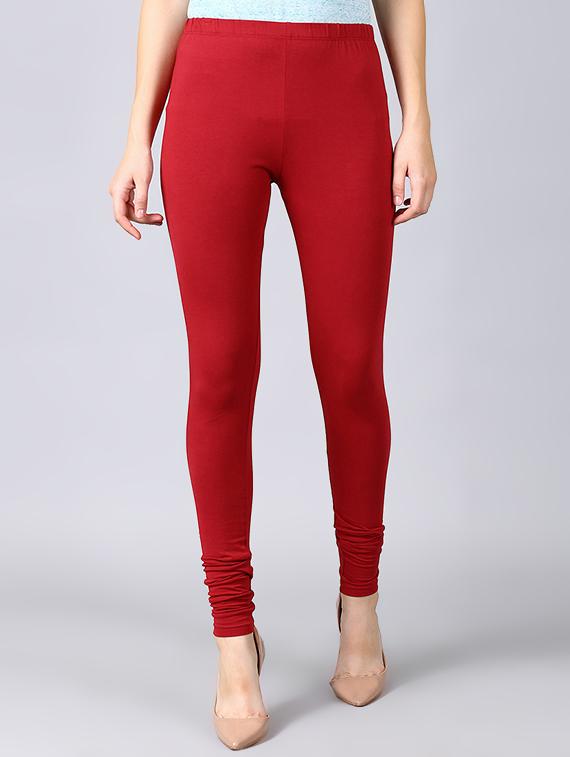red cotton leggings - 16974096 - Zoom Image - 1