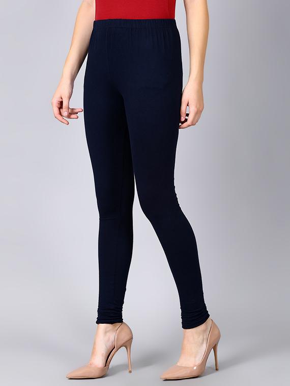 navy blue cotton leggings - 16974099 - Zoom Image - 2