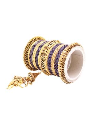 blue brass bangle - 16974287 - Standard Image - 3