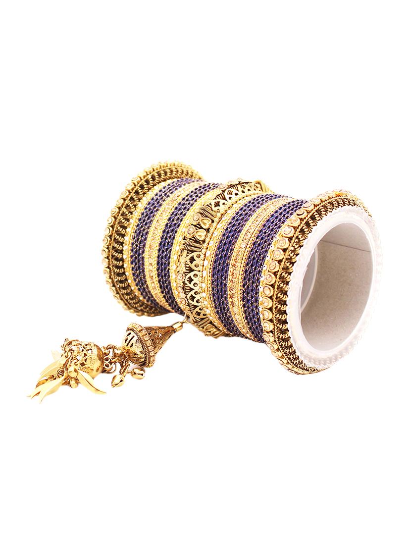 blue brass bangle - 16974287 - Zoom Image - 3
