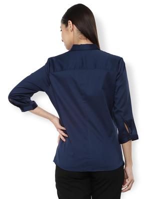 concealed placket solid shirt - 16974328 - Standard Image - 2