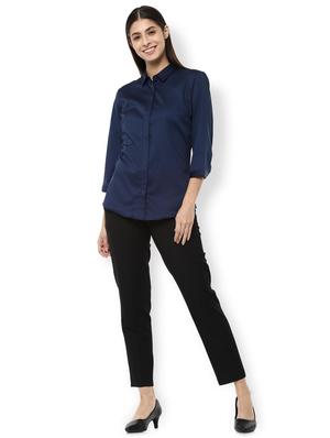concealed placket solid shirt - 16974328 - Standard Image - 3