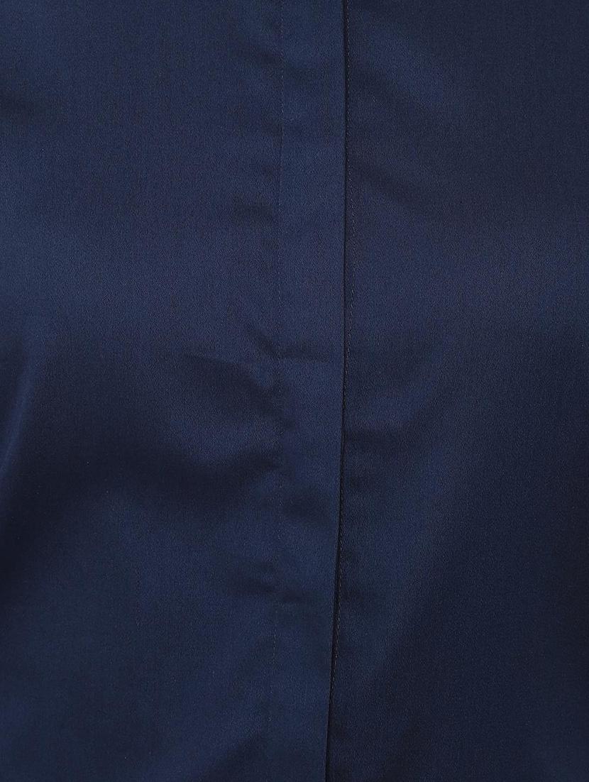 concealed placket solid shirt - 16974328 - Zoom Image - 4