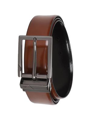 brown reversible leather belt - 16974472 - Standard Image - 2