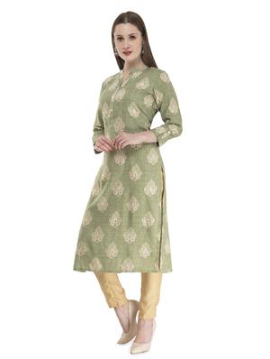 block print straight kurta - 16974647 - Standard Image - 2