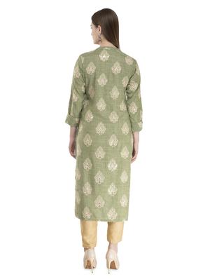 block print straight kurta - 16974647 - Standard Image - 3